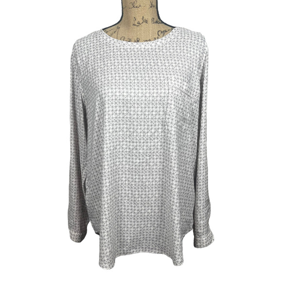 Ann Taylor Tops - Ann Taylor Long Sleeve Blouse Large